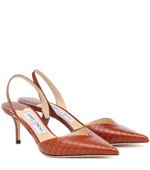 Thandi 65 leather slingback pumps | Jimmy Choo
