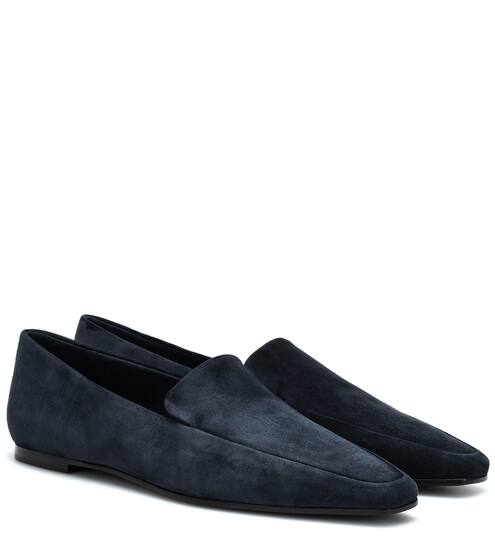 Minimal suede loafers | The Row