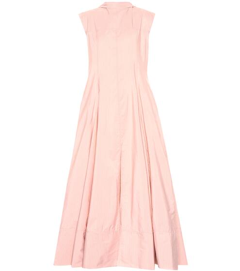 فستان طويل مقلم | Jil Sander