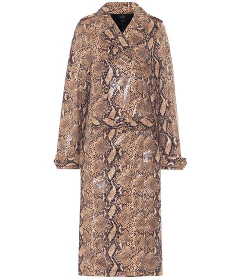 Spectrum faux-leather trench coat | Ellery