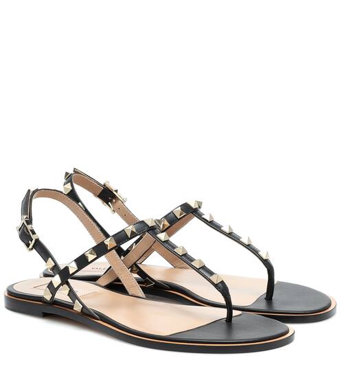 Valentino Garavani Rockstud leather sandals | Valentino