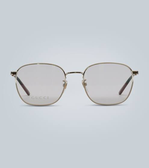 Square-frame metal glasses | Gucci