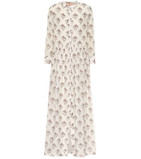 Rosetta floral cotton and silk maxi dress | Brock Collection