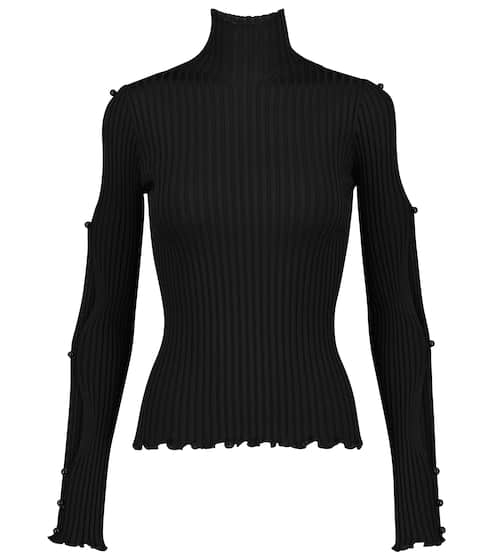 designer black turtleneck