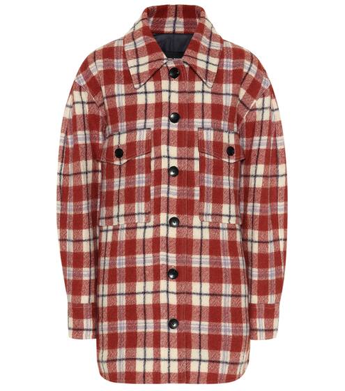 Harvey checked virgin wool jacket | Isabel Marant