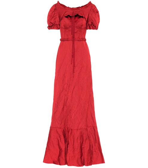 Petya satin maxi dress | Brock Collection