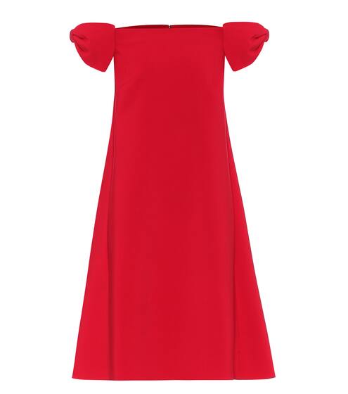 Wool-blend crêpe dress | Valentino