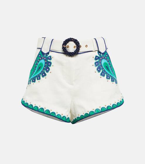 Shorts in misto lana con intarsio Baby Mytheresa Abbigliamento Pantaloni e jeans Shorts Pantaloncini
