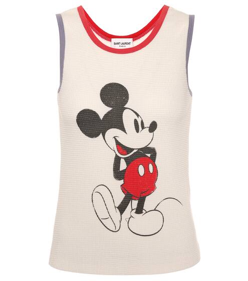 Mickey Mouse cotton tank top | Saint Laurent