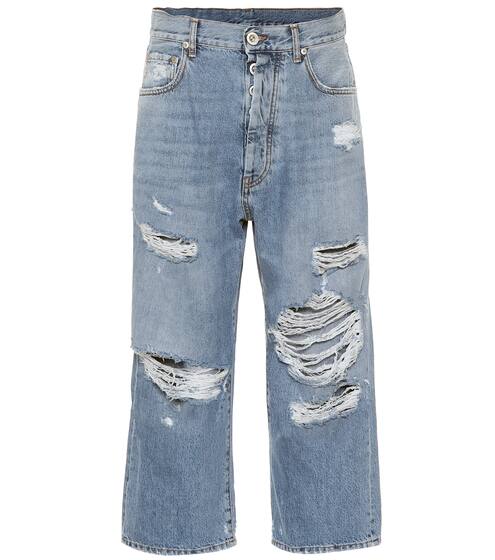 Cropped high-rise straight jeans | Unravel