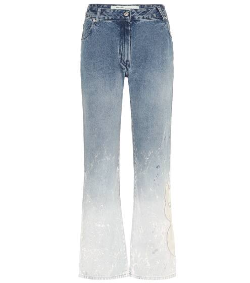 Mid-rise straight ombré jeans | Off-White