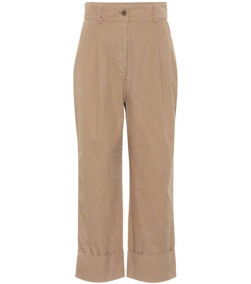 High-rise cotton pants | Acne Studios
