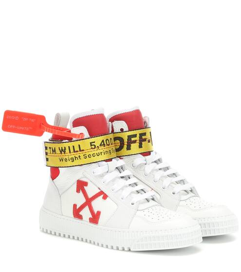 Exclusive to Mytheresa – Industrial leather sneakers | Off-White