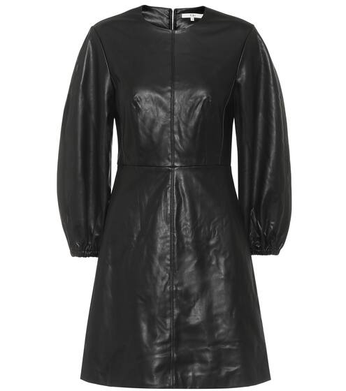Faux-leather minidress | Tibi