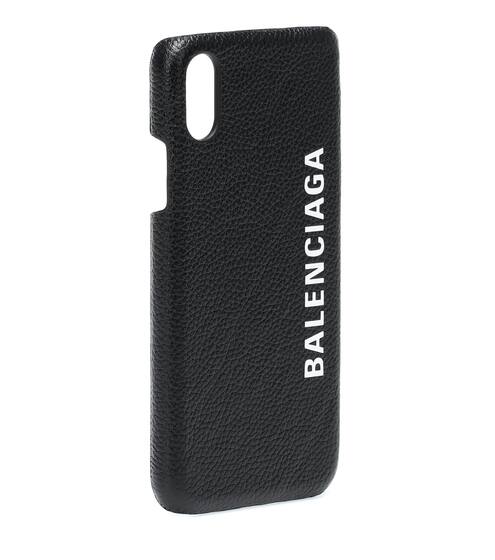 Cash leather iPhone X/XS case | Balenciaga