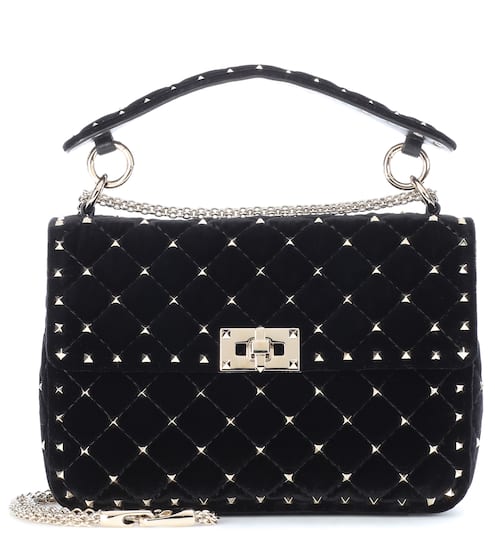 Valentino Garavani Bags For Women Mytheresa Valentino Garavani Rockstud Spike Velvet Shoulder Bag