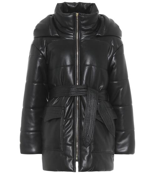 Lennox faux leather puffer coat | Nanushka