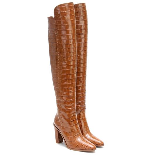 Beboot croc-effect leather boots | Max Mara