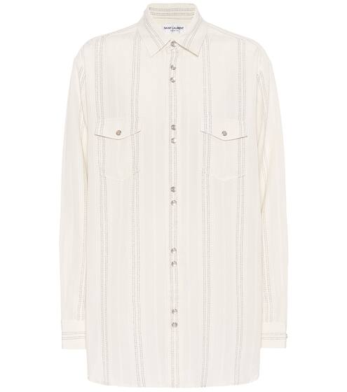 Striped twill shirt | Saint Laurent