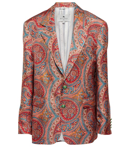 Paisley printed silk blazer | Etro