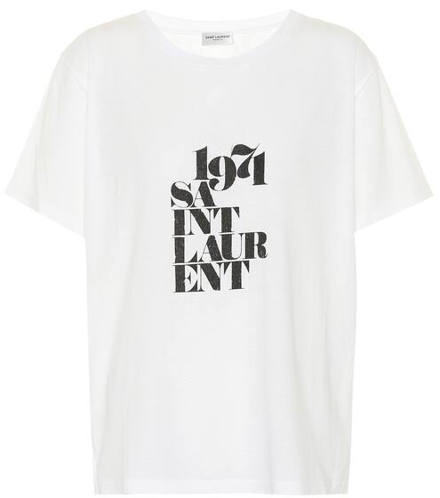Printed cotton T-shirt | Saint Laurent