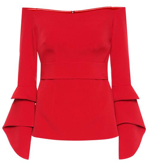 Maleia crêpe top | Safiyaa