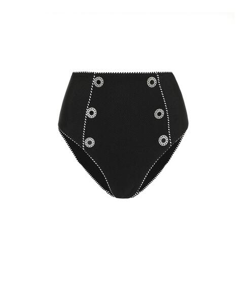 Luxe Piped high-rise bikini bottoms | Jonathan Simkhai