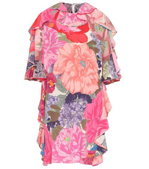 Floral silk minidress | Valentino