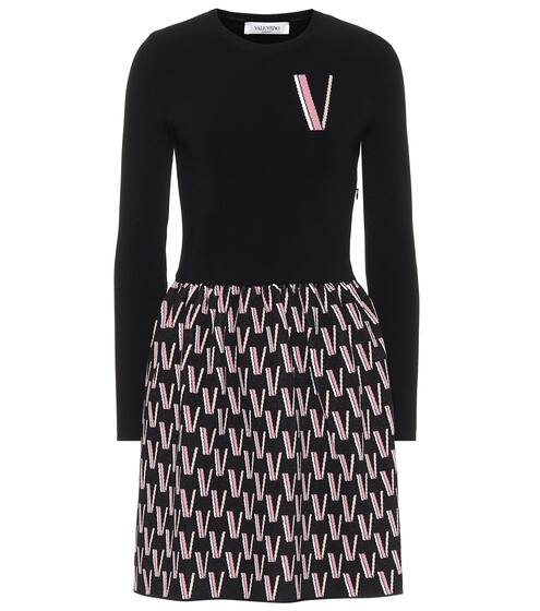 Logo-jacquard minidress | Valentino