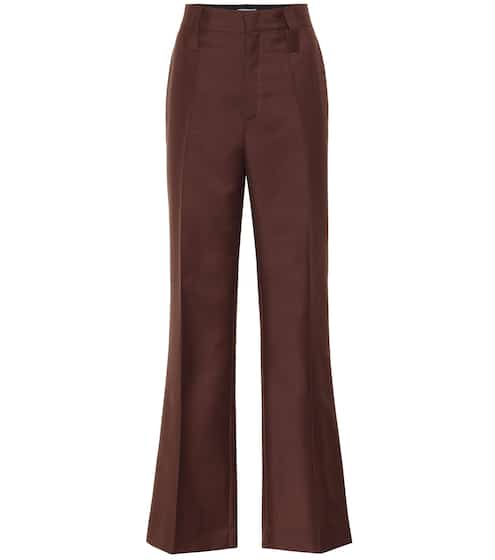 Mohair and wool flared pants | Prada