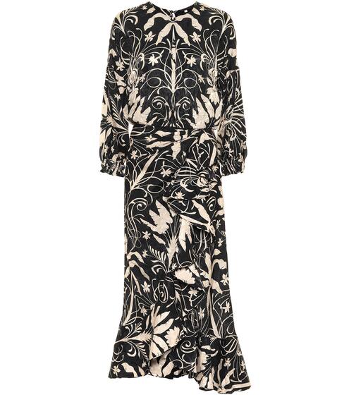 Honrando Susraices floral midi dress | Johanna Ortiz