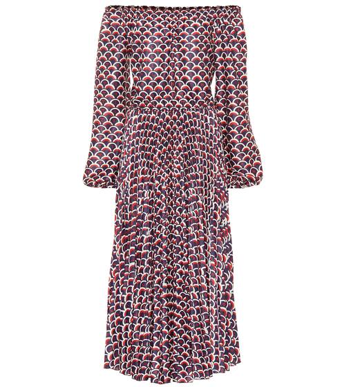 Printed crêpe midi dress | Valentino