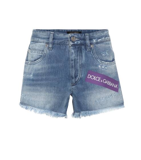 Embellished denim shorts | Dolce & Gabbana