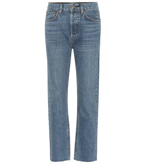 Stovepipe high-rise straight jeans | Re/Done