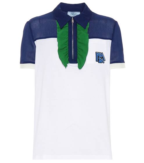 Ruffled polo shirt | Prada