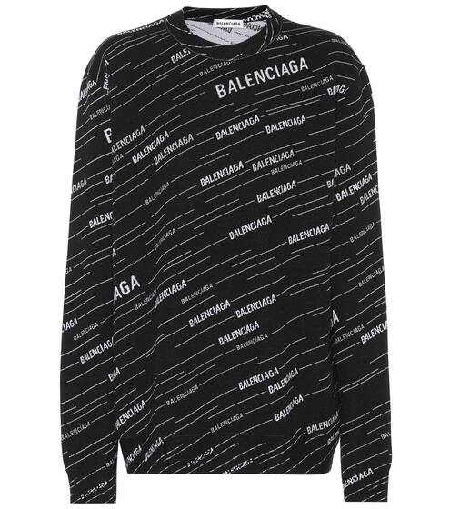 Logo intarsia wool sweater | Balenciaga