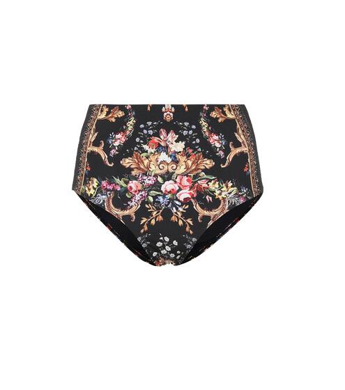 Culotte de bikini à taille haute imprimée | Camilla