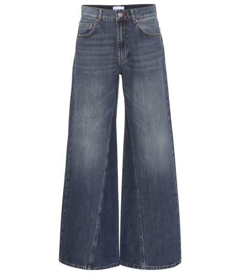 Mid-rise wide-leg jeans | Ganni