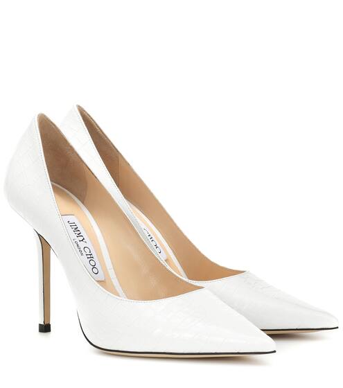 Love 100 croc-effect leather pumps | Jimmy Choo