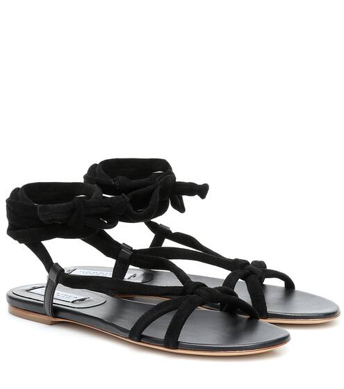 Sandalen Reeves aus Veloursleder | Gabriela Hearst