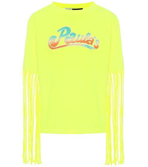 Paula's Ibiza fringe-trimmed T-shirt | Loewe