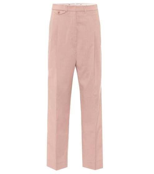 Pantaloni Pernille a vita alta in crêpe | Frankie Shop