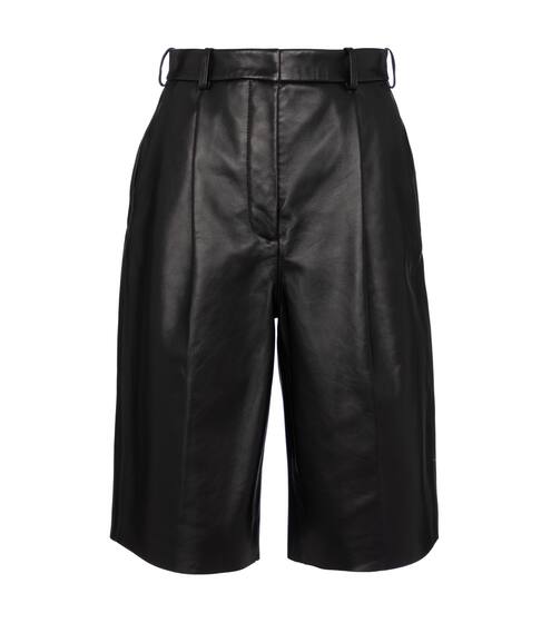 Leather Bermuda shorts | Acne Studios