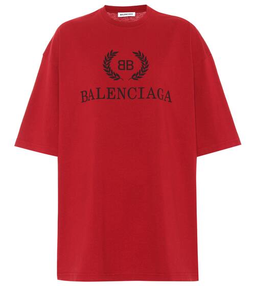 Printed cotton T-shirt | Balenciaga