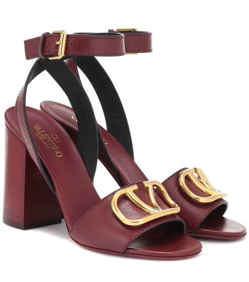 صندل من الجلد Valentino Garavani Go Logo | Valentino