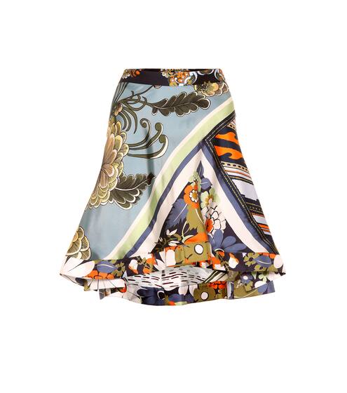 تنورة من الحرير بطبعات | Chloé