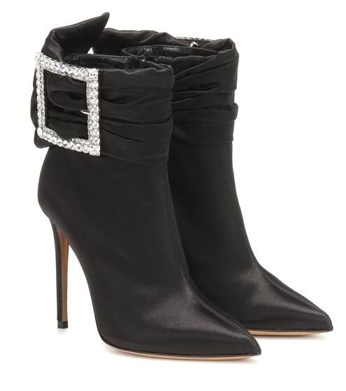 Yasmin satin ankle boots | Alexandre Vauthier