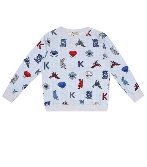 Printed cotton sweatshirt | Kenzo Kids