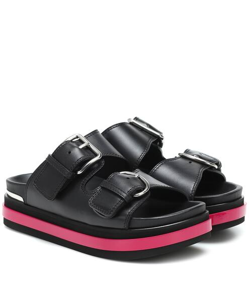Leather platform sandals | Alexander McQueen