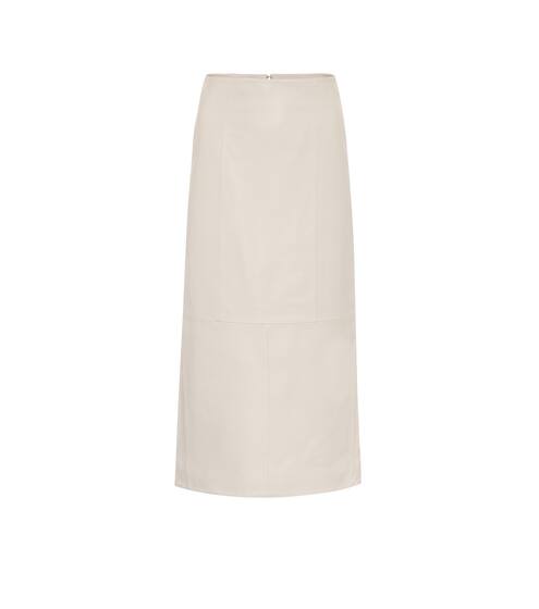 Leather midi skirt | Co